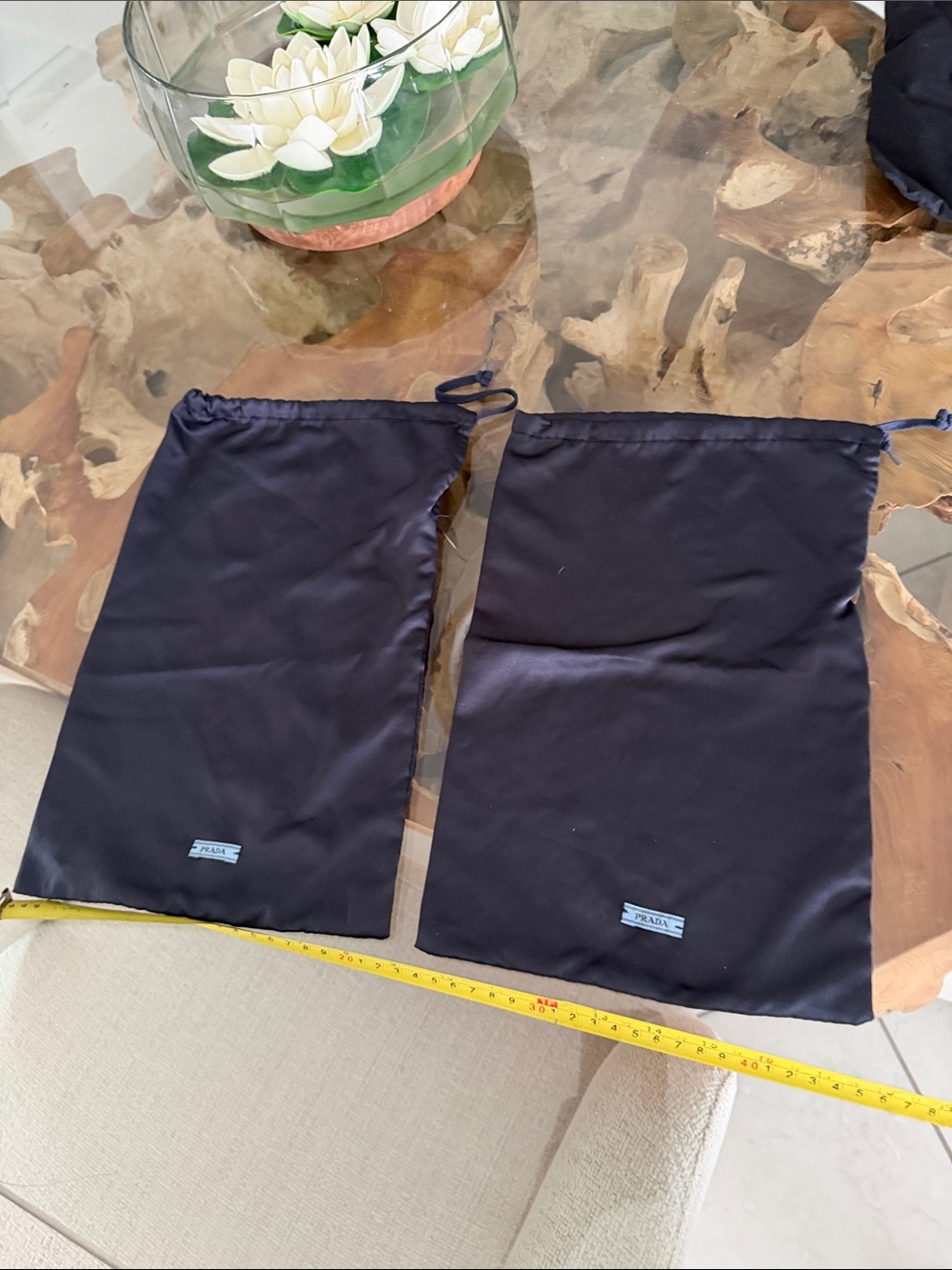 Prada blue dust bags